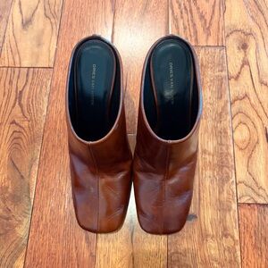 Dries Van Noten Brown Leather Mules